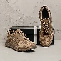 Камуфляжні чоловічі фірмові кросівки шкіряні