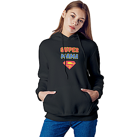 Худі жіночий з принтом Super мама XS