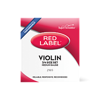 Струни для скрипки 3/4 D`ADDARIO SUPER SENSITIVE 2105 RED LABEL VIOLIN STRING SET - 3/4 SIZE