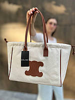Женская сумка Celine shopper сумка шоппер на плечо красивая, легкая, текстильная сумка
