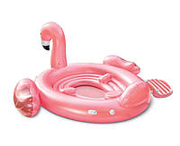 Надувной плот для катания Intex Фламинго 384х292 см винил Розовый (IP-171956)
