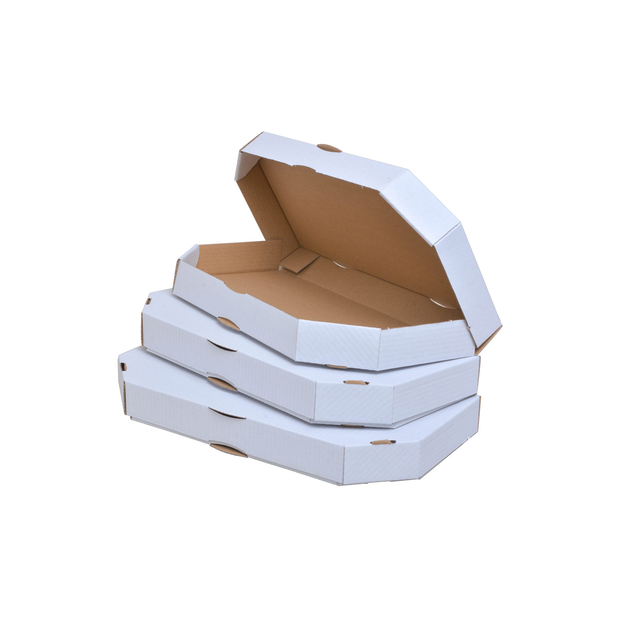 Коробка для половини піци 320x160x37 білі