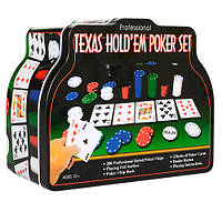 Настольная игра Покер THS-153 в металлической коробке.