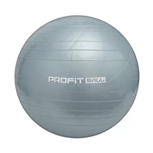 М'яч для фітнесу 75 см Profit M 0277 G, ПВХ, Сірий (M 0277G-RT)