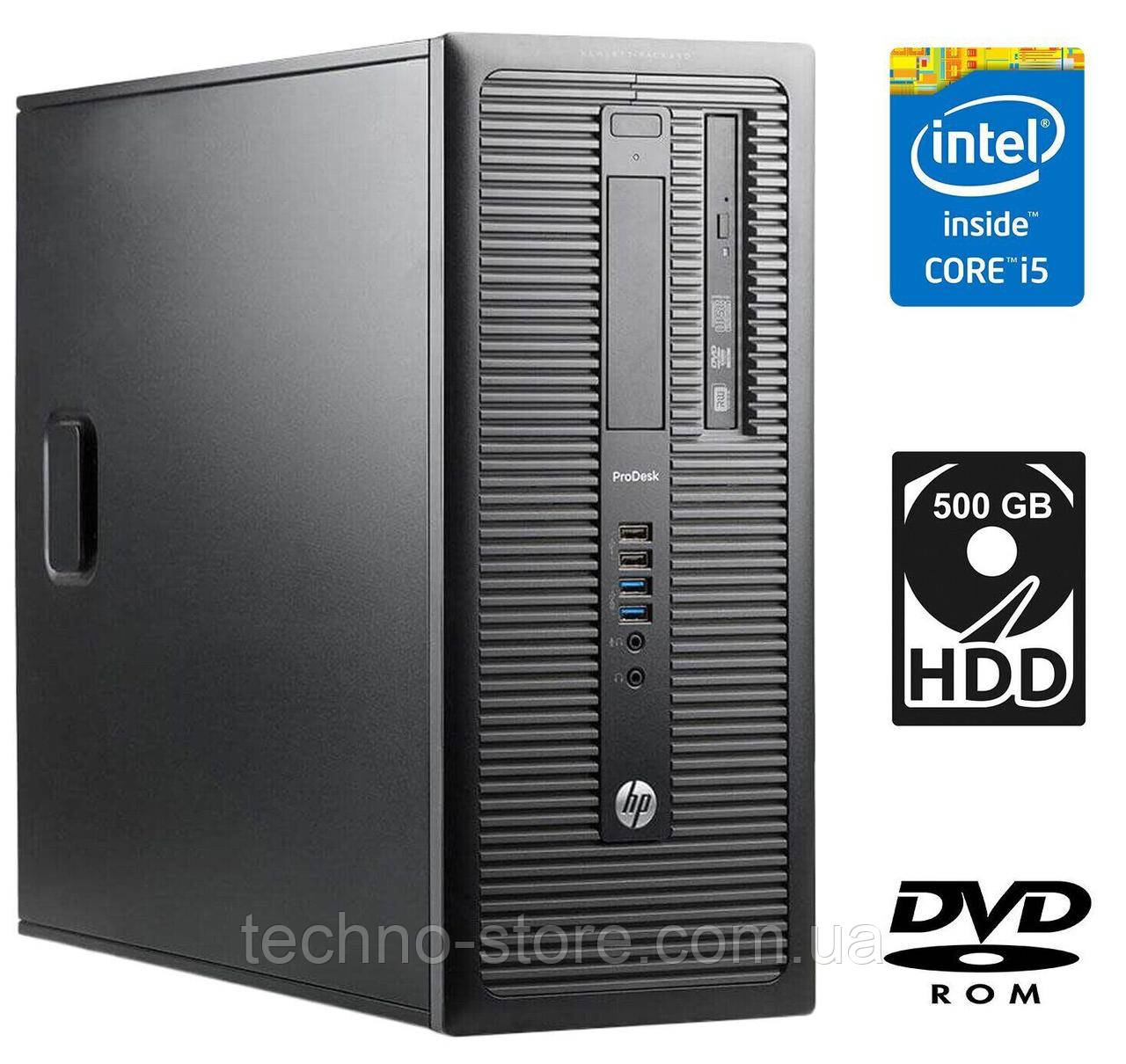 Комп'ютер HP ProDesk 600 G1 SFF/Intel Core i5-4570 4 ядра по 3.6 GHz) / 4 GB DDR3 / 500 GB HDD +120SSD