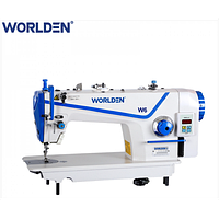 Прямострочная промышленная машина с прямым приводом и обрезкой нити, легкие и средние ткани Worlden WD-6DA