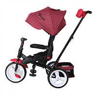 Велосипед трехколесный Lorell Kids Jaguar-1 детский с ручкой и капюшоном Красный (10050292103-LR)