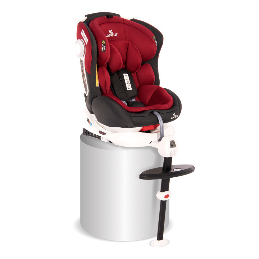 Автокрісло Lorell Kids Pegasus-1 Isofix 0-36 кг від 0 до 12 років обертання на 360 градусів Червоний