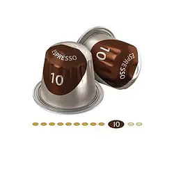 Кава в капсулах Nespresso Jacobs Espresso intenso 10, без паковання 10 капсул Нідерланди, Якобс