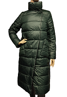 Женская куртка. Размер: 50-52. Цвет: серо-зелёный. Куртка двусторонняя. Красивая зимняя женская куртка.