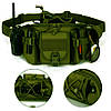 Сумка поясна тактична / Чоловіча сумка на пояс / Армейська сумка. UH-374 Колір: зелений, фото 6
