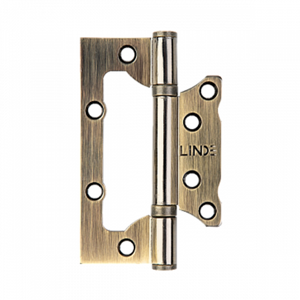 Дверні петлі HB-100S 2BB AB AB - антична бронза STEEL HB-100S AB LINDE Китай, фото 1