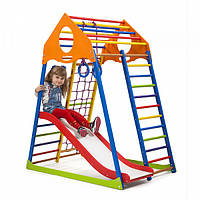 Детский спортивный игровой комплекс Baby Sport SB KindWood Дерево 132х85х150 см (Color Plus 1)