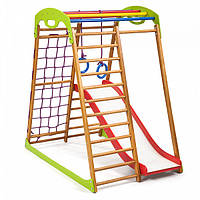 Детский спортивный игровой комплекс Baby Sport SB BabyWood Разноцветный 132х85х130 см (Plus 1)
