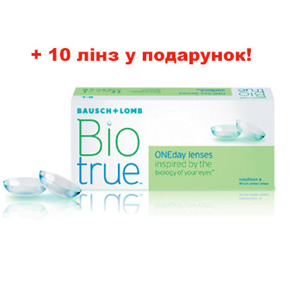 Одноденні контактні лінзи Biotrue ONEday