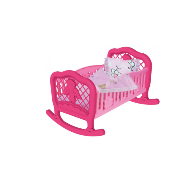 Іграшкове ліжечко для ляльок "Колибель" ТЕХНОК (4524) рожеве