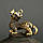 Вінтажний ретро мідний латунний брелок підвіска статуетка у вигляді тварини Дракон, фото 5