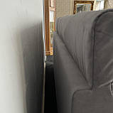 Розкладний диван з нішею сірого кольору, фото 8