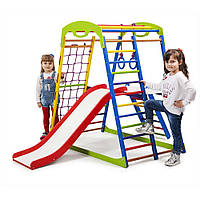 Детский спортивный игровой комплекс Baby Sport SB SportWood Разноцветный 132х85х130 см (Plus 2)