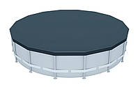 Защитный тент-чехол для круглого каркасного бассейна IntexPool Pool Covers ПВХ 732 см (IP-171346)