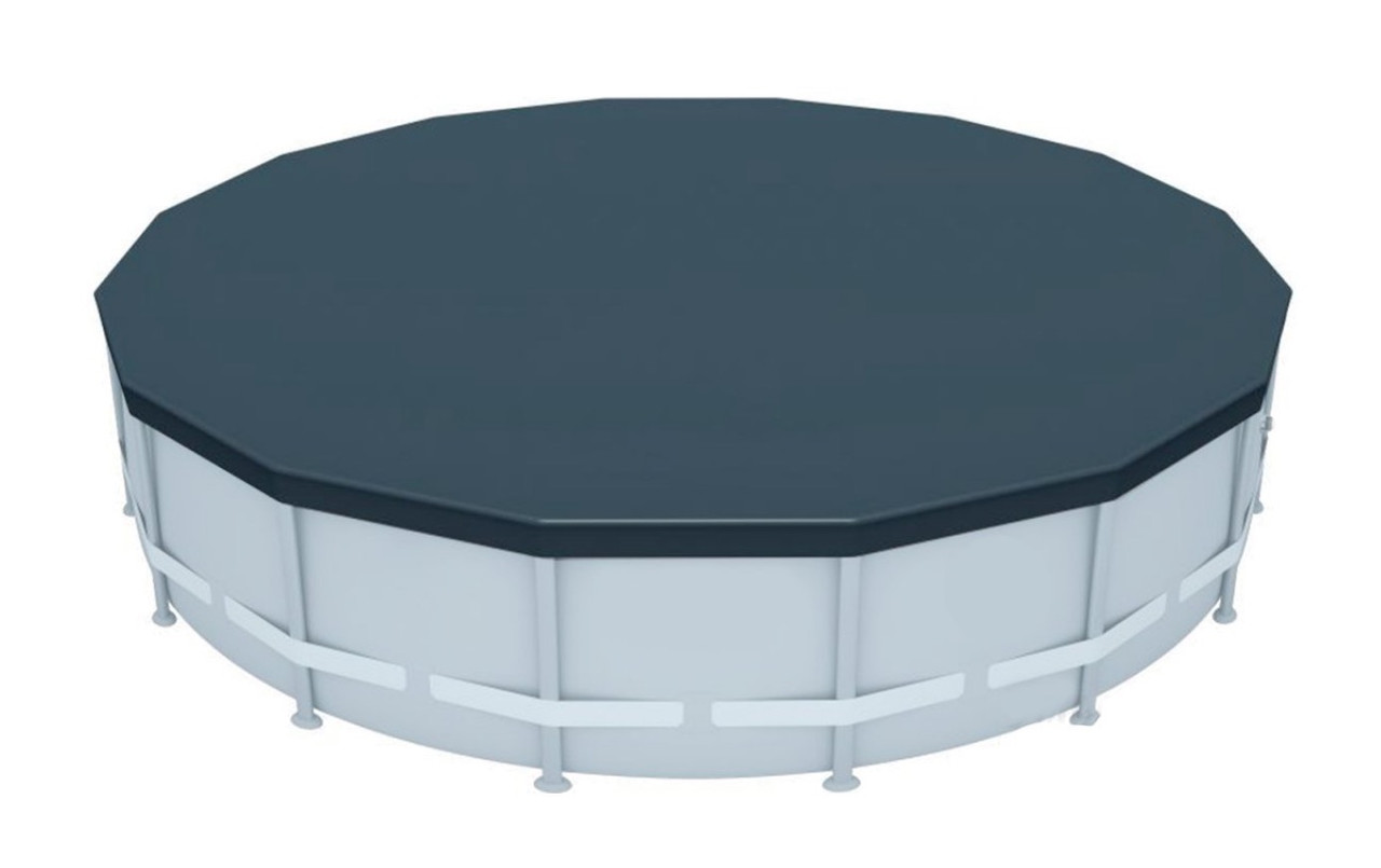 Захисний тент-чохол для круглого каркасного басейну IntexPool Pool Covers ПВХ 732 см (IP-171346)