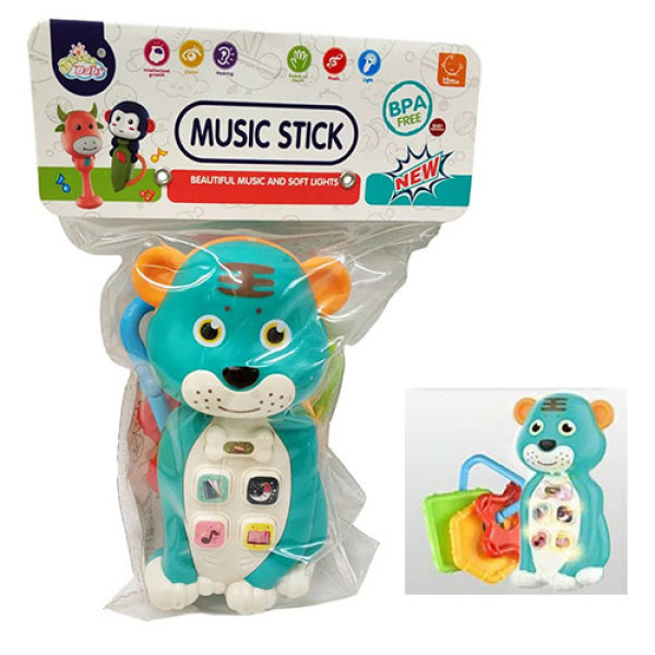 Музична іграшка для малюків Shantou Jinxing 8116 T Левеня 12 см Бірюзове (8116 Turquoise-RT)