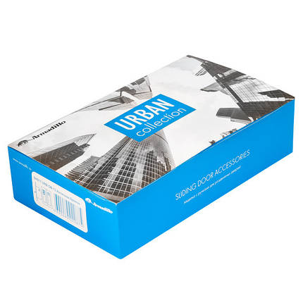 Ручки для розсувних дверей Набор для розсувних дверей SH011 URB BL-24 - чорний ZAMAK 42393 ARMADILLO Китай, фото 3