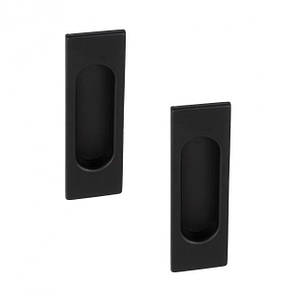 Ручки для розсувних дверей прямокутні 125*33*8мм, 80*21*9мм BL-24 - чорний ZAMAK 337-339 VALCOMP Польща