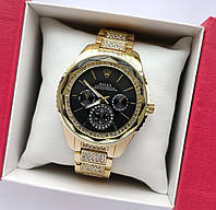 Женские наручные часы Rolex в золотом цвете на металическом браслете CW2337