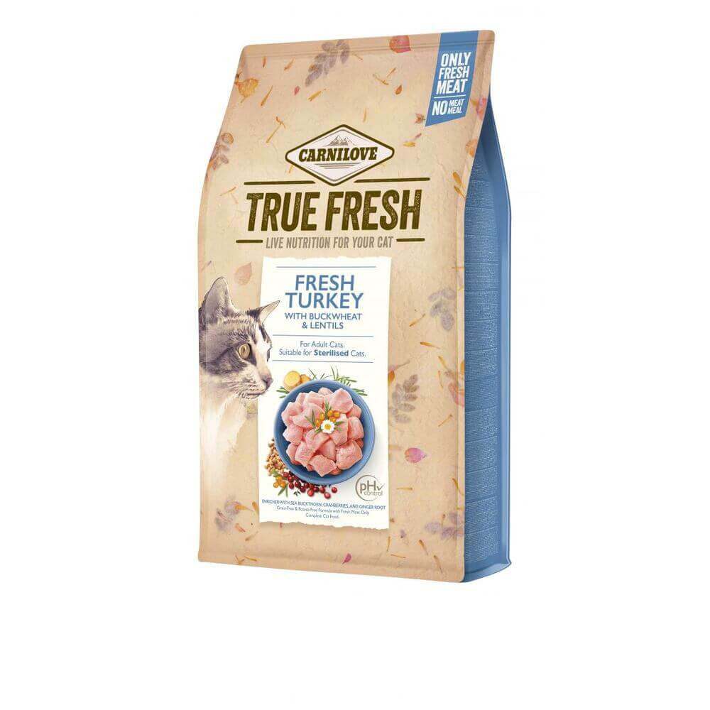 Carnilove True Fresh Cat Turkey Сухий корм для дорослих котів з індичкою 340 г