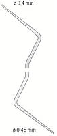 Плаггер кореневий 1/3 двосторонній d 0,4-0,45 кругла ручка діаметром 6 мм, Medesy 544/1-3