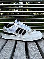 Кросівки Adidas Forum low (white black)