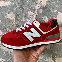 Женские кроссовки New Balance 574 Red White 2.0