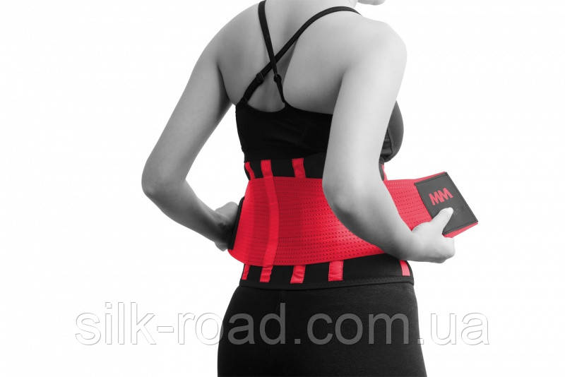 Пояс компресійний MadMax MFA-277 Slimming belt Black/rubine red L
