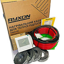 Комплект нагрівальний кабель Ryxon HC20 20 W/m(ø3.5 мм)+терморегулятор сенсорний, фото 4