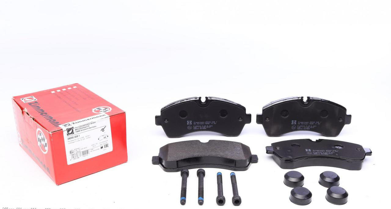 Колодки гальмівні передні Zimmermann 29200.205.1 Mercedes-Benz Sprinter 509-515CDI/VW Crafter 30-50 06- (спарка)