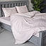 Комплект постільної білизни Страйп пудра (півторачний), фото 3