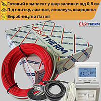 Кабель easyTherm EC 18 + программируемый регулятор для теплого пола в стяжку