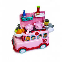 Детский игровой набор 3 в 1 для девочек Kidwill с машинкой-толокар 30 предметов (DP-339258516)