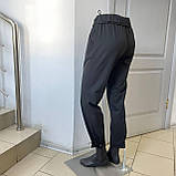 Брюки жіночі штани кежуал на резинці 50 чорні, фото 8