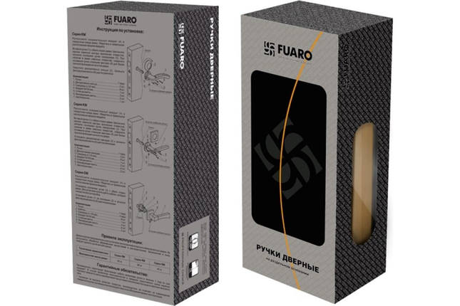 Дверні ручки MELODY RM AB/GP-7 - бронза/золото ZAMAK 23659 FUARO Китай, фото 4