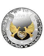 Серебряная монета "Любовь и счастье" 2021, Ниуе 17,5 грамм