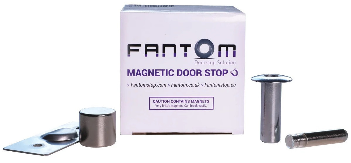 Стопор дверний магнітний стопор Fantom Premium CP - хром STEEL-POLYMER Fantom Premium CP Китай