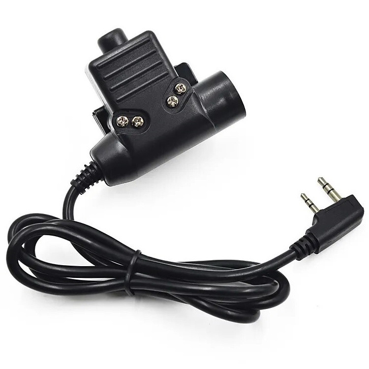 Тангента Кнопка PTT для рацій Kenwood, Baofeng Civilian wiring (2-PIN)