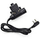 Адаптер мікрофон для Walker's Razor до рації + PTT для Kenwood/Baofeng 2 pin (Black), фото 10