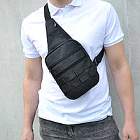 Чоловічі сумки кроссбоді | Чоловіча сумка чорна | Тактична сумка PZ-974 на груди
