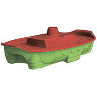 Пісочниця з кришкою Doloni Toys 03355/3 C Корабель (03355/3-RT)