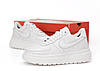 Жіночі зимові кросівки Nike Air Force 1 Luxe GORE-TEX Найк Гор-Текс білі шкіра термо осінь єврозима -5, фото 8