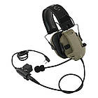 Зовнішній мікрофон для Walker's Razor + PTT до рації Kenwood/Baofeng 2pin (TAN), фото 2