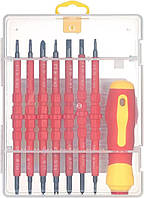 Набор изолированных магнитных отверток с защитой электроизоляции сменных 14 в 1 для безопасных электро работ